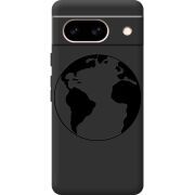 Черный чехол BoxFace Google Pixel 8A Earth