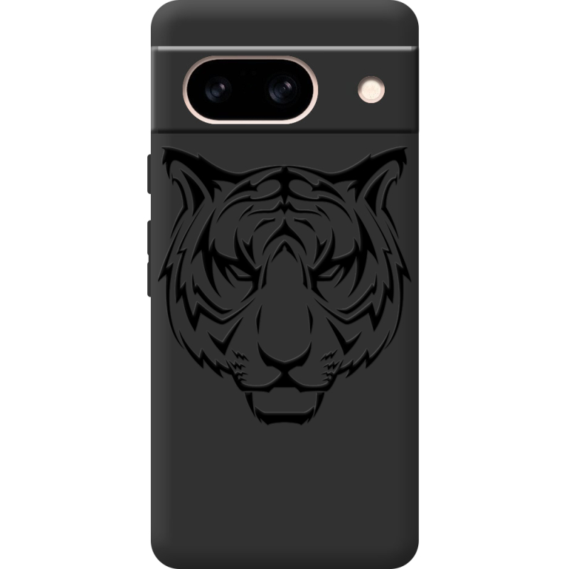 Черный чехол BoxFace Google Pixel 8A Tiger