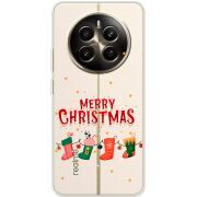 Прозрачный чехол BoxFace Realme 12 Plus 5G Merry Christmas