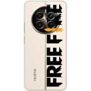 Прозрачный чехол BoxFace Realme 12 Plus 5G Free Fire Black Logo