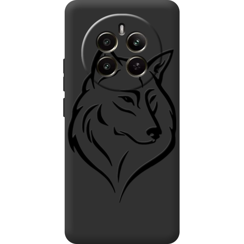 Черный чехол BoxFace Realme 12 Plus 5G Wolf