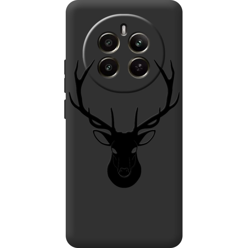 Черный чехол BoxFace Realme 12 Plus 5G Deer