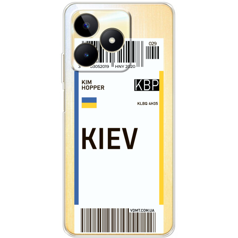 Прозрачный чехол BoxFace Realme Note 50 Ticket Kiev