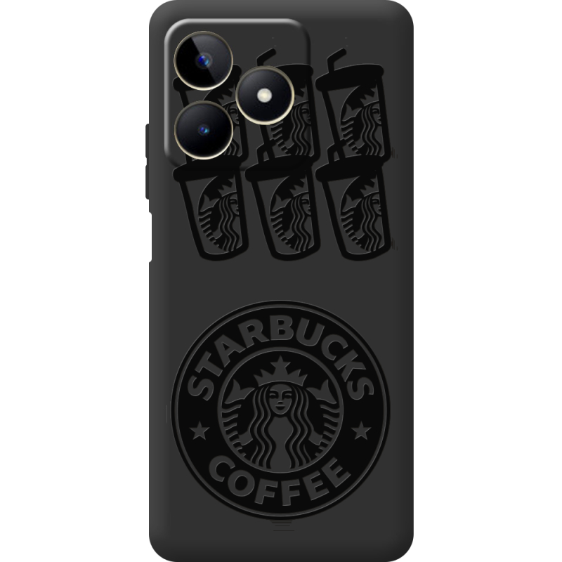 Черный чехол BoxFace Realme Note 50 Black Coffee