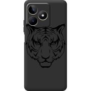 Черный чехол BoxFace Realme Note 50 Tiger