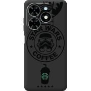 Черный чехол BoxFace Tecno Spark 20 Dark Coffee