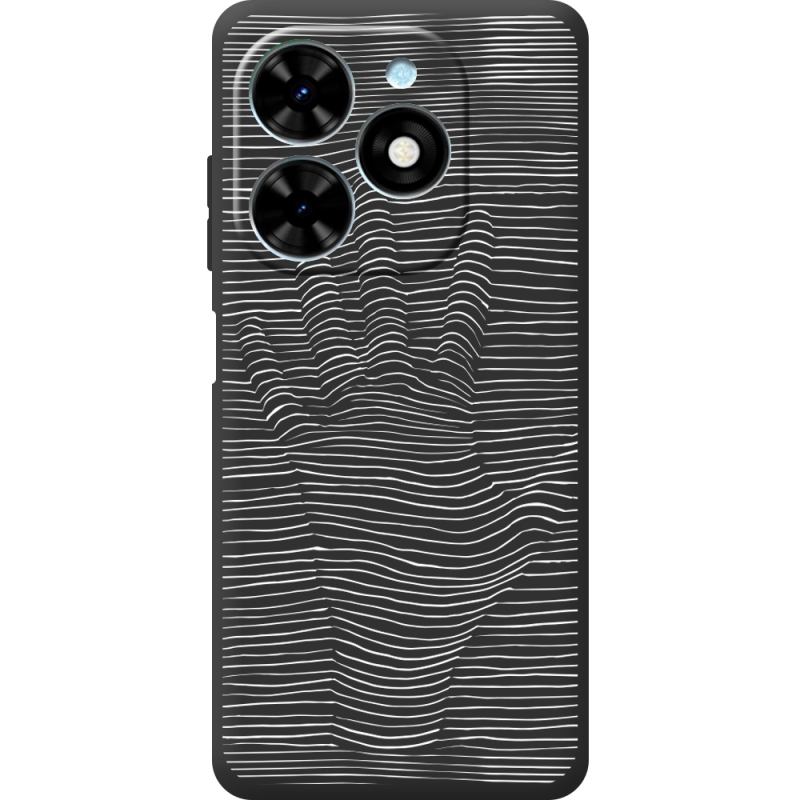 Черный чехол BoxFace Tecno Spark 20 Optical Hand