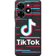 Черный чехол BoxFace Tecno Spark 20 Tik Tok