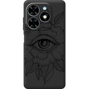 Черный чехол BoxFace Tecno Spark 20 Eye