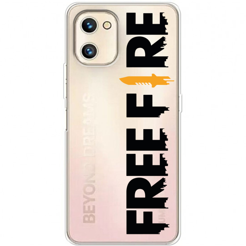 Прозрачный чехол BoxFace Umidigi F3 SE Free Fire Black Logo