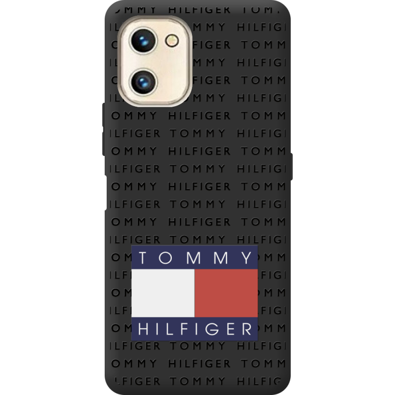 Черный чехол BoxFace Umidigi F3 SE Tommy Print