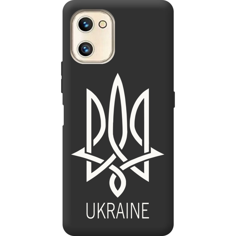 Черный чехол BoxFace Umidigi F3 SE Тризуб монограмма ukraine