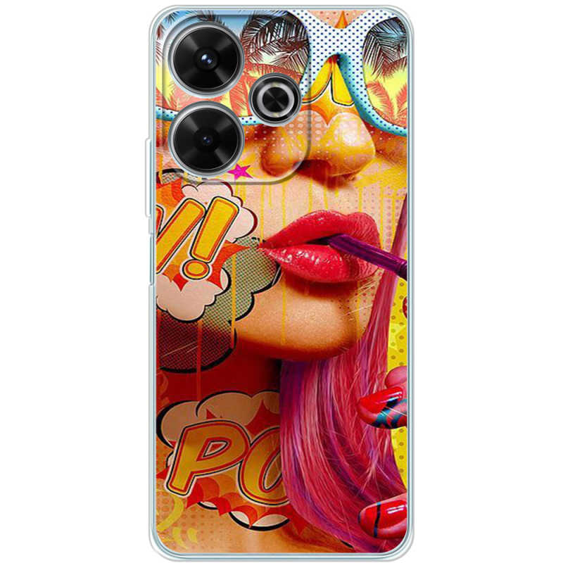 Чехол BoxFace Xiaomi Redmi 13 Yellow Girl Pop Art