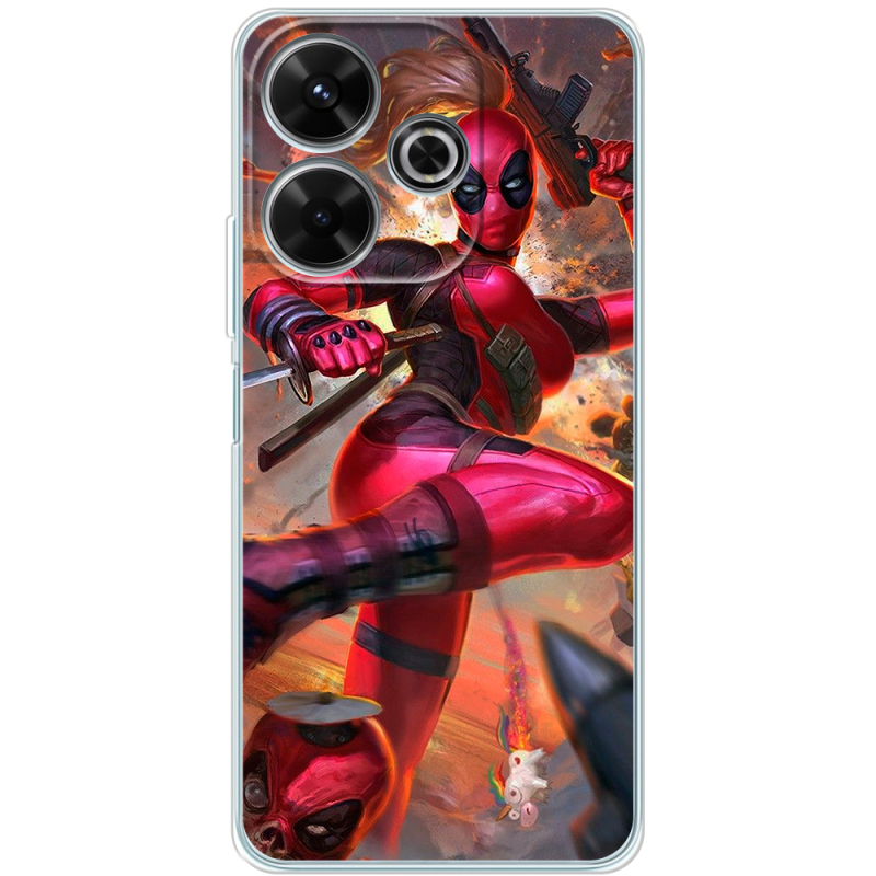 Чехол BoxFace Xiaomi Redmi 13 Woman Deadpool