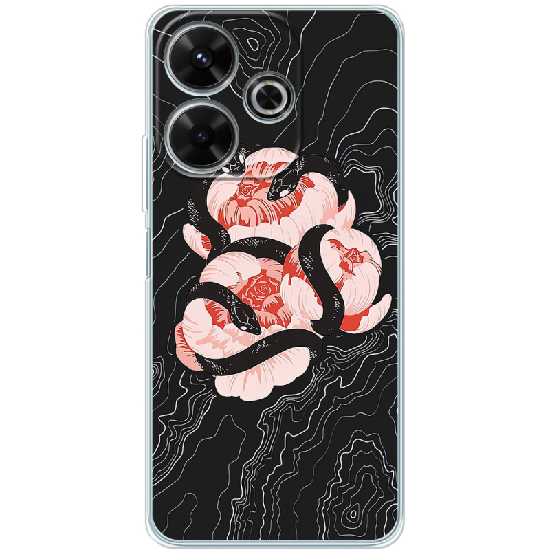 Чехол BoxFace Xiaomi Redmi 13 Snake Rose