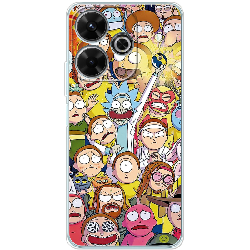 Чехол BoxFace Xiaomi Redmi 13 Rick and Morty