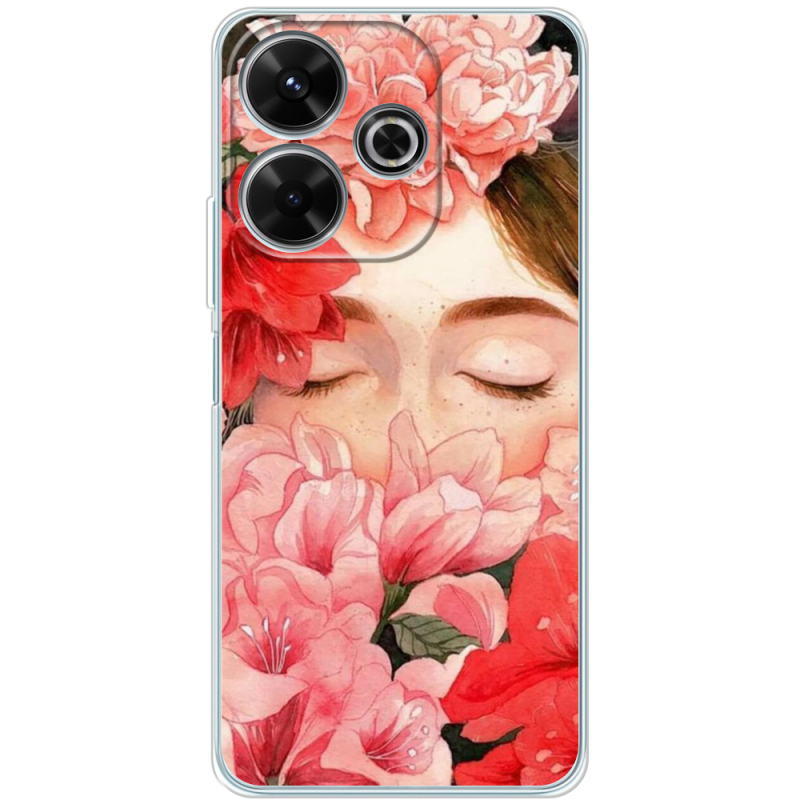 Чехол BoxFace Xiaomi Redmi 13 Girl in Flowers