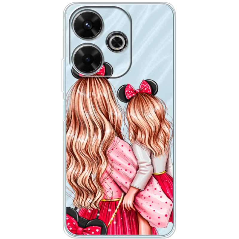 Прозрачный чехол BoxFace Xiaomi Redmi 13 Mouse Girls