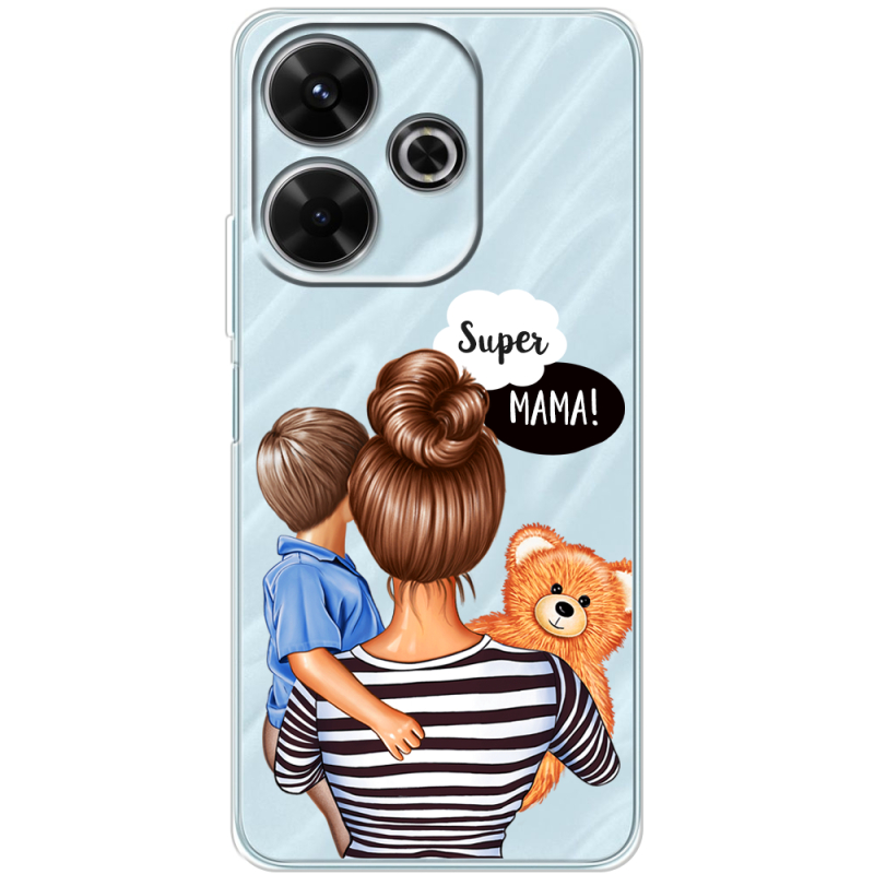 Прозрачный чехол BoxFace Xiaomi Redmi 13 Super Mama and Son