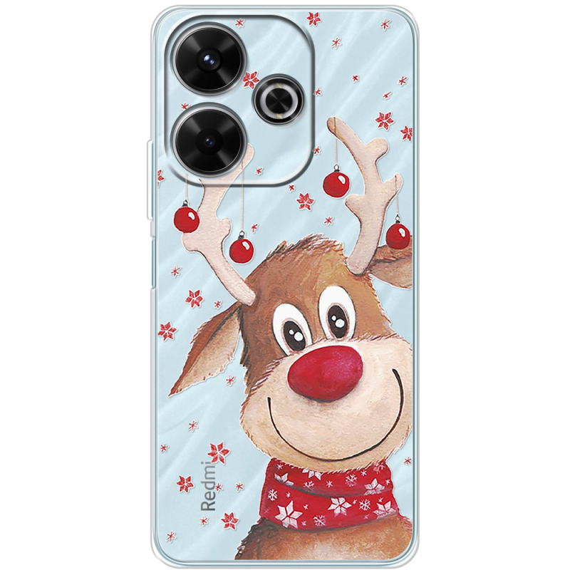 Прозрачный чехол BoxFace Xiaomi Redmi 13 Winter Deer