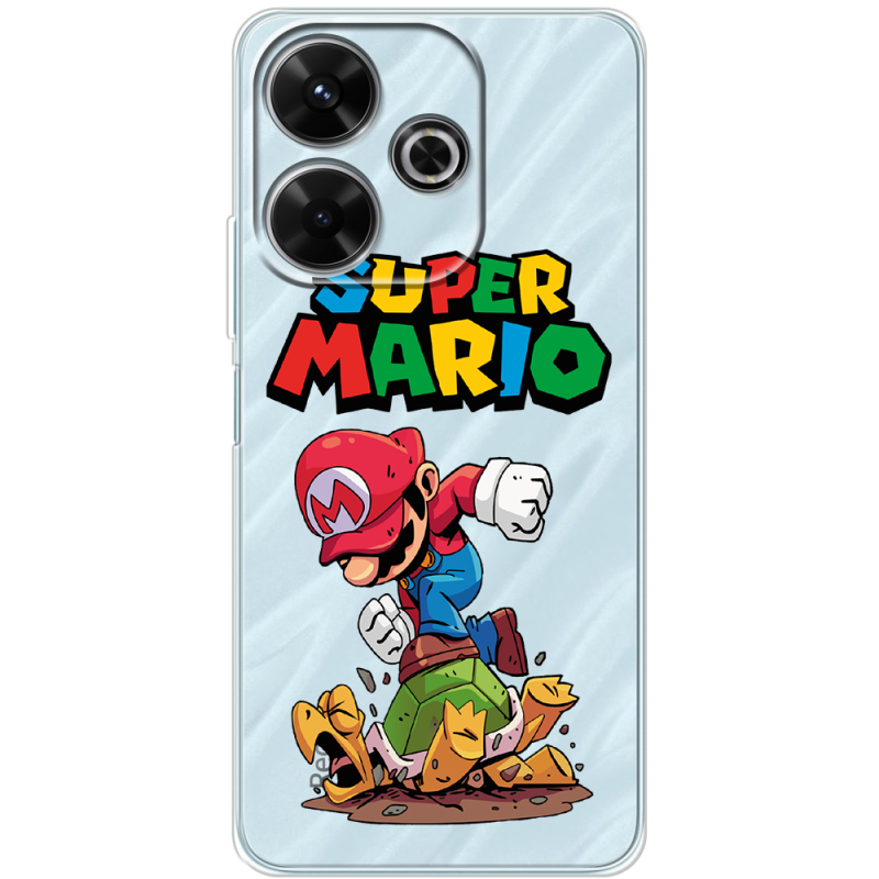 Прозрачный чехол BoxFace Xiaomi Redmi 13 Super Mario