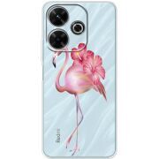 Прозрачный чехол BoxFace Xiaomi Redmi 13 Floral Flamingo