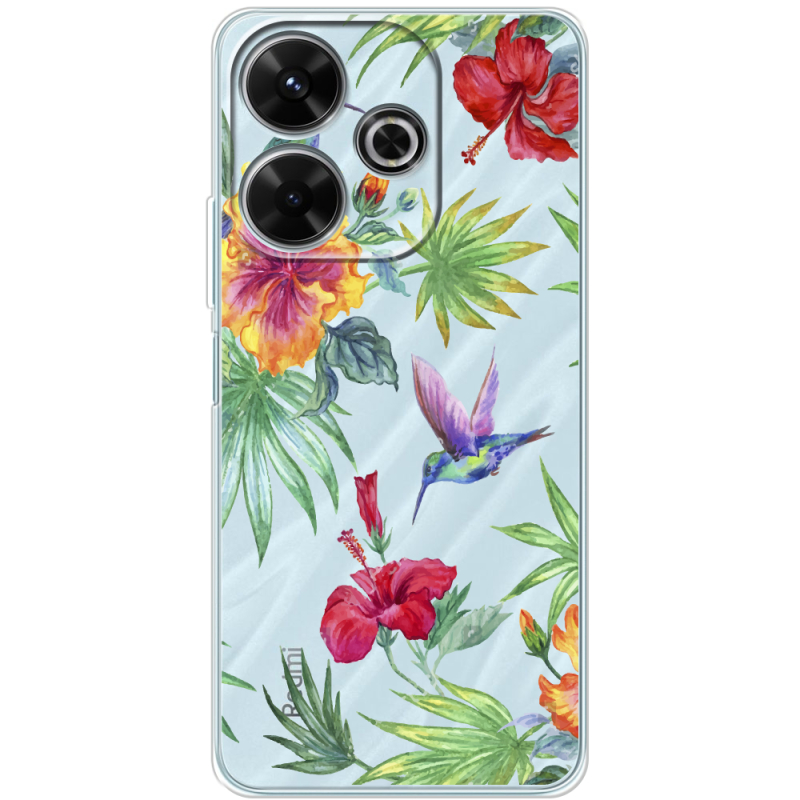 Прозрачный чехол BoxFace Xiaomi Redmi 13 Tropical
