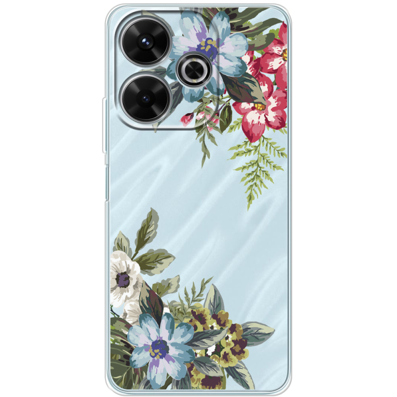 Прозрачный чехол BoxFace Xiaomi Redmi 13 Floral