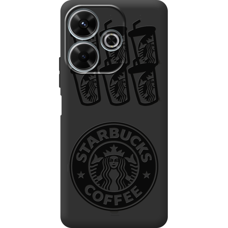 Черный чехол BoxFace Xiaomi Redmi 13 Black Coffee