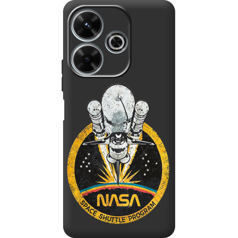 Черный чехол BoxFace Xiaomi Redmi 13 NASA Spaceship