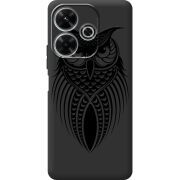 Черный чехол BoxFace Xiaomi Redmi 13 Owl