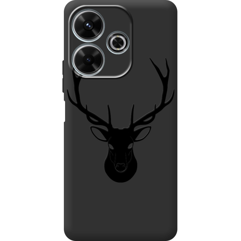 Черный чехол BoxFace Xiaomi Redmi 13 Deer