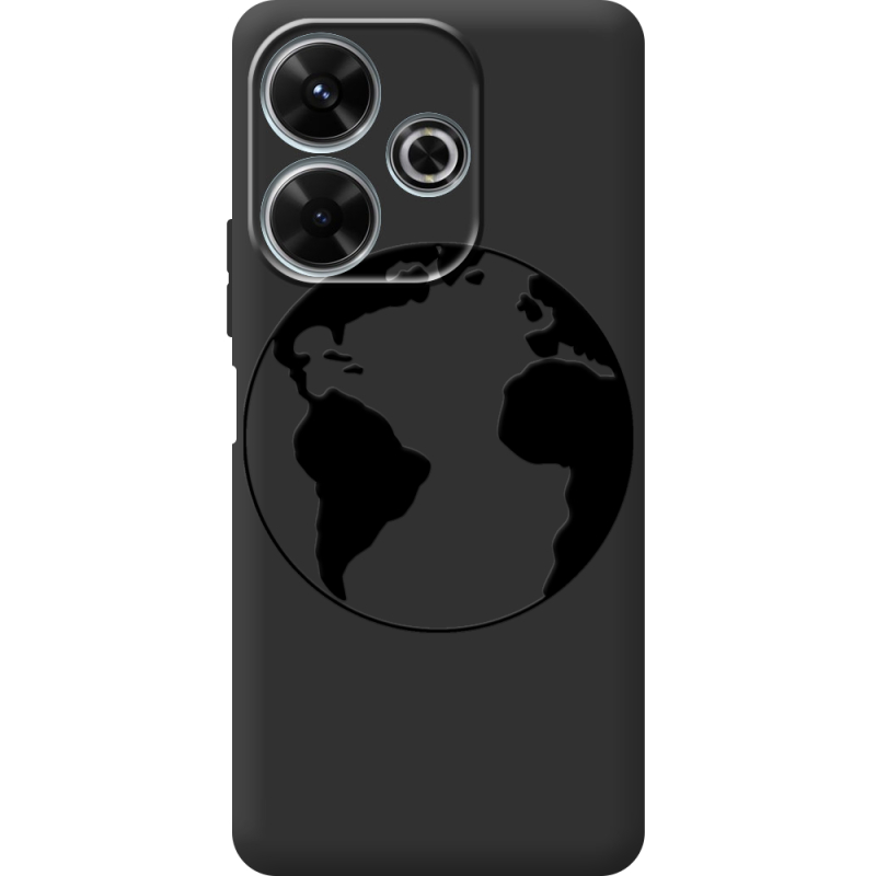 Черный чехол BoxFace Xiaomi Redmi 13 Earth