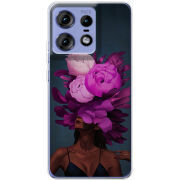 Чехол BoxFace Motorola Edge 50 Pro Exquisite Purple Flowers