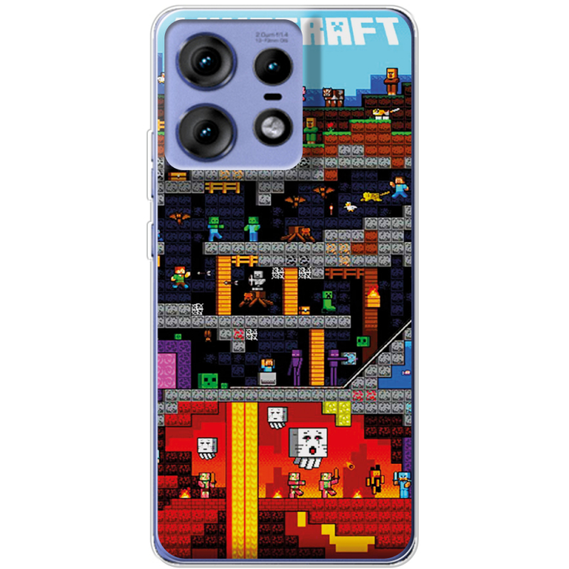 Чехол BoxFace Motorola Edge 50 Pro Minecraft Lode Runner