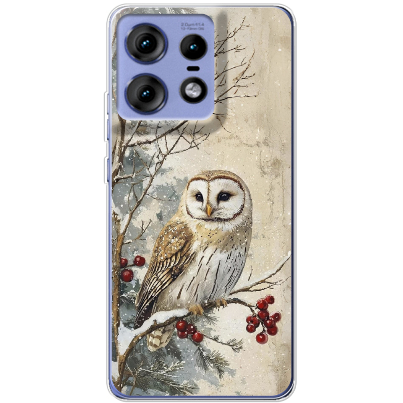Чехол BoxFace Motorola Edge 50 Pro Christmas Owl