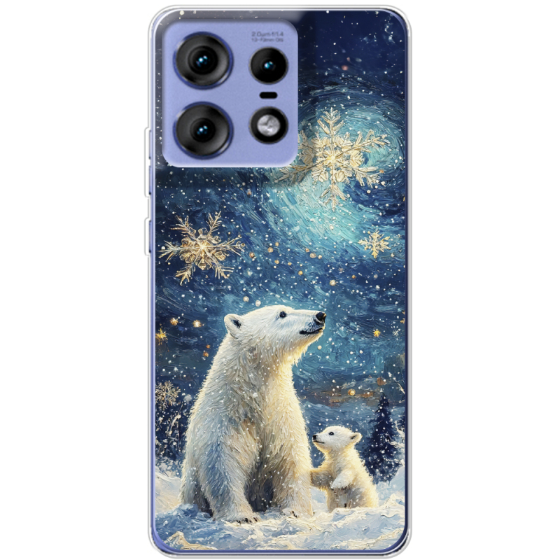 Чехол BoxFace Motorola Edge 50 Pro Північні ведмеді