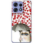 Чехол BoxFace Motorola Edge 50 Pro Raining Hearts