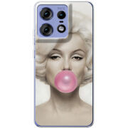 Чехол BoxFace Motorola Edge 50 Pro Marilyn Monroe Bubble Gum
