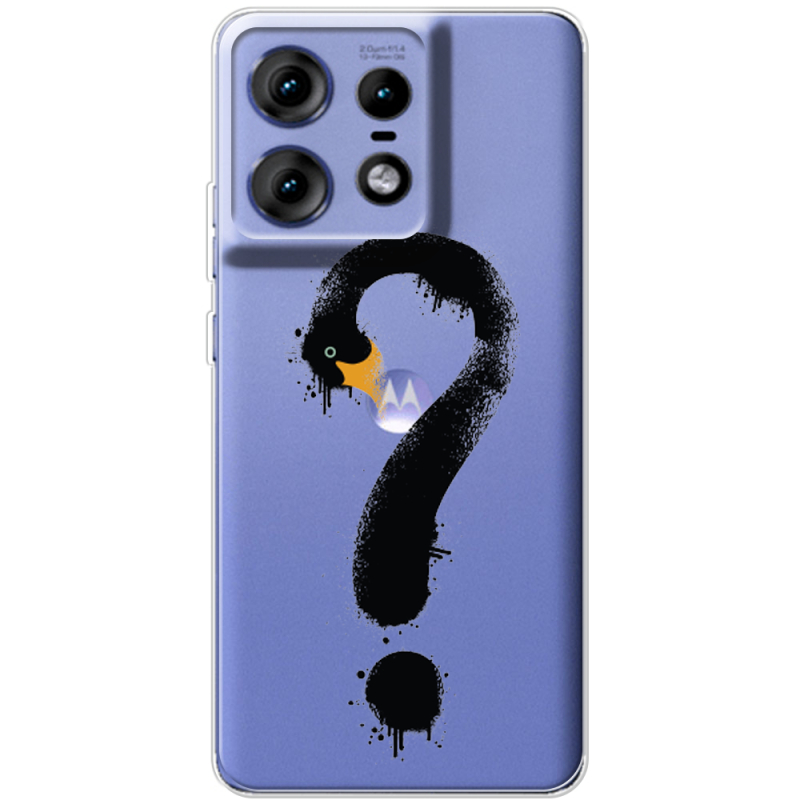 Прозрачный чехол BoxFace Motorola Edge 50 Pro Swan question