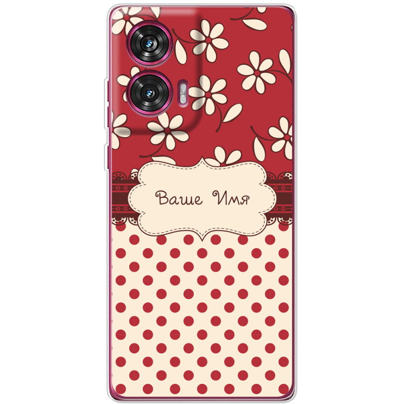 Чехол BoxFace Motorola Edge 50 Fusion Именной Polka Dots