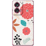 Чехол BoxFace Motorola Edge 50 Fusion Line Flowers