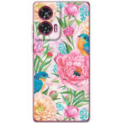 Чехол BoxFace Motorola Edge 50 Fusion Birds in Flowers