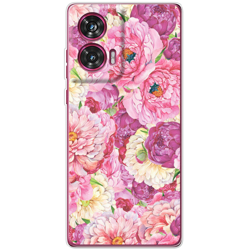 Чехол BoxFace Motorola Edge 50 Fusion Pink Peonies