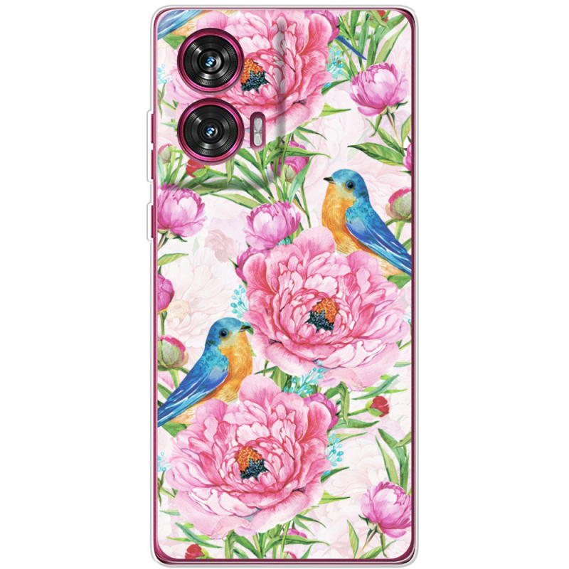 Чехол BoxFace Motorola Edge 50 Fusion Birds and Flowers