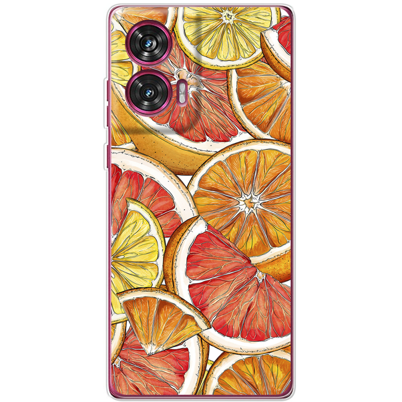 Чехол BoxFace Motorola Edge 50 Fusion Citrus Pattern