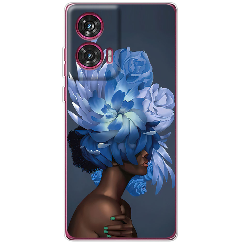 Чехол BoxFace Motorola Edge 50 Fusion Exquisite Blue Flowers