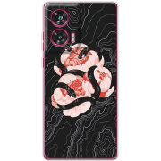 Чехол BoxFace Motorola Edge 50 Fusion Snake Rose