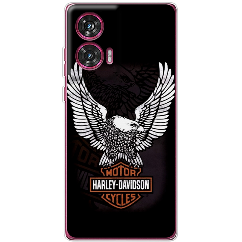 Чехол BoxFace Motorola Edge 50 Fusion Harley Davidson and eagle