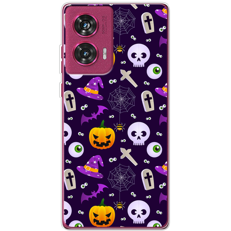 Чехол BoxFace Motorola Edge 50 Fusion Halloween Purple Mood